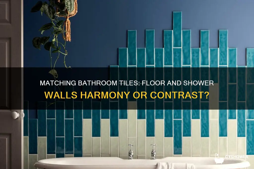should bathroom floor tile and shower walls be the same