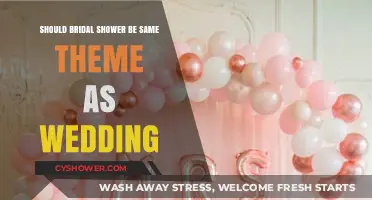 Bridal Shower vs. Wedding Theme: Should They Match or Differ?