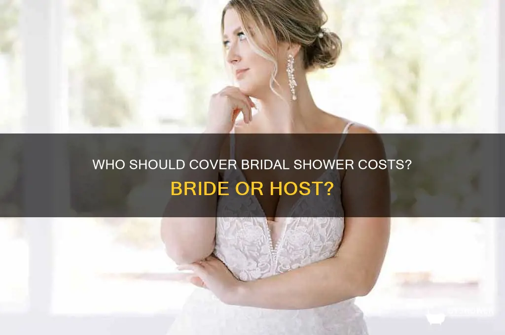 should bride pay for bridal shower