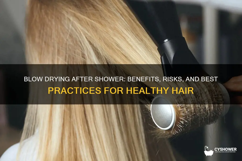 should i blow dry my hair after shower