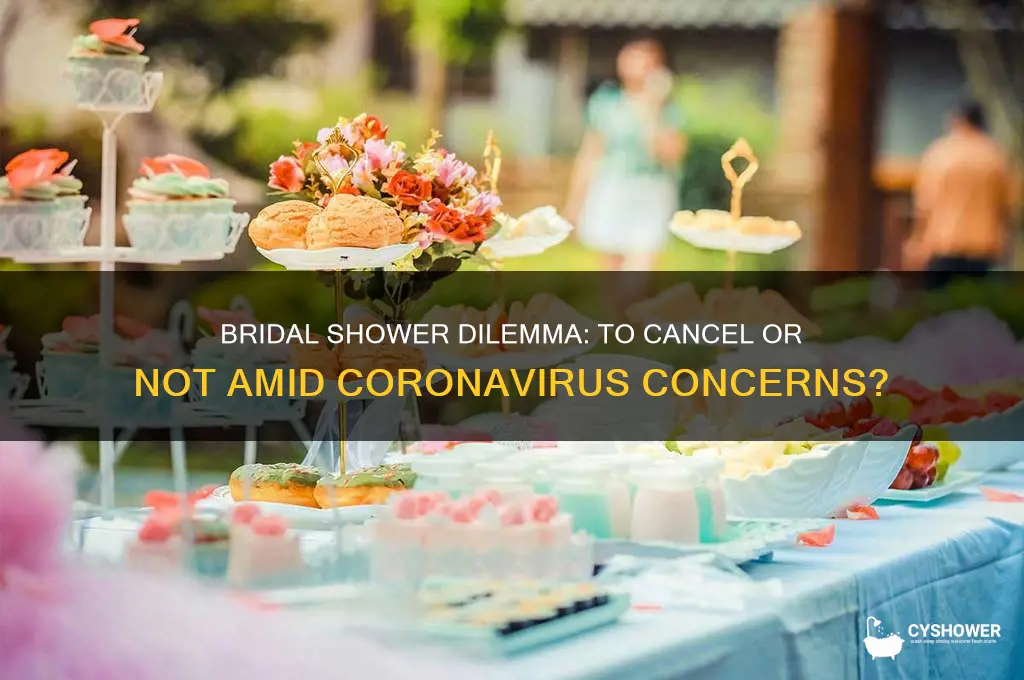 should i cancel my bridal shower coronavirus