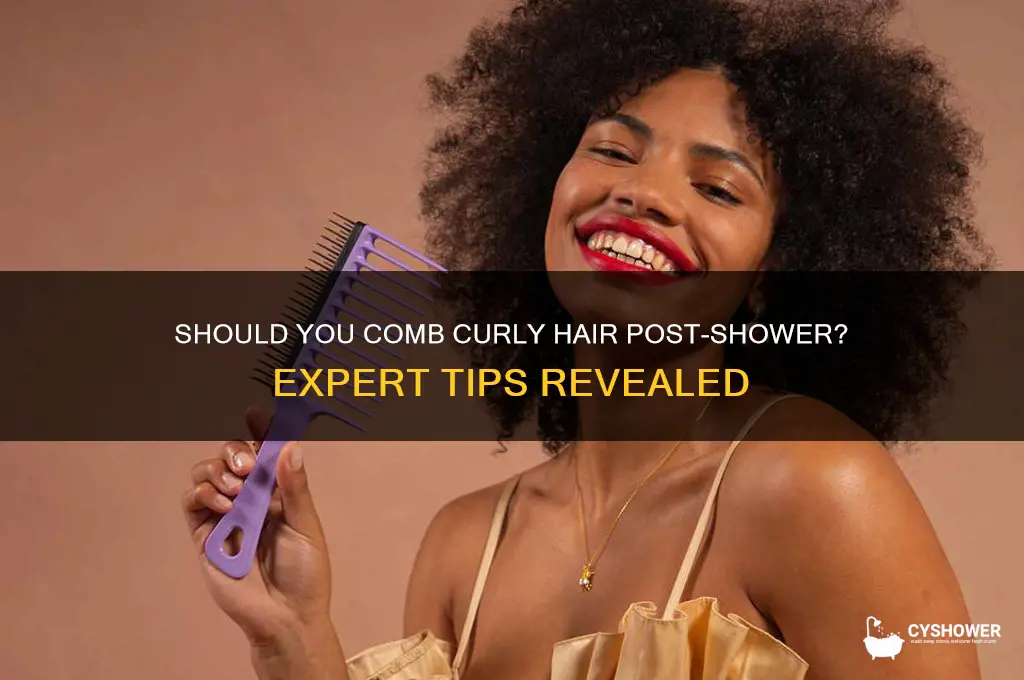 should i comb curly hair after shower