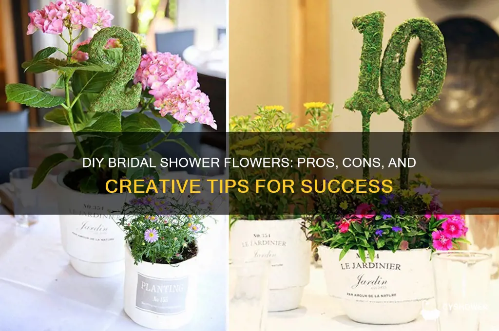 should i do bridal shower flowers myself