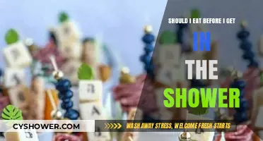 Shower Snacking: Should You Eat Before Stepping In?
