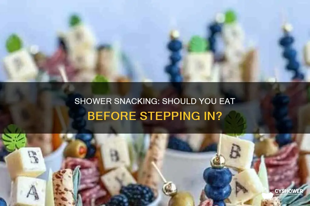 should i eat before i get in the shower