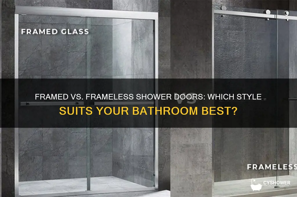 should i get a framed or frameless shower door