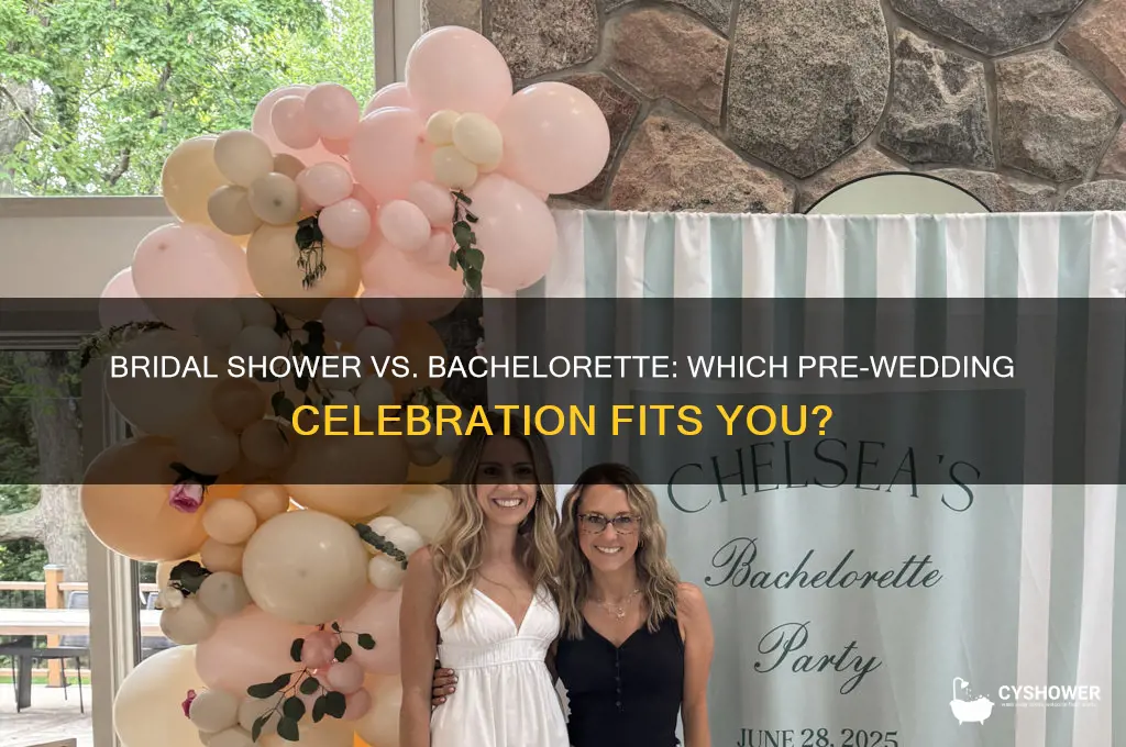 should i have a bridal shower and bachelorette party