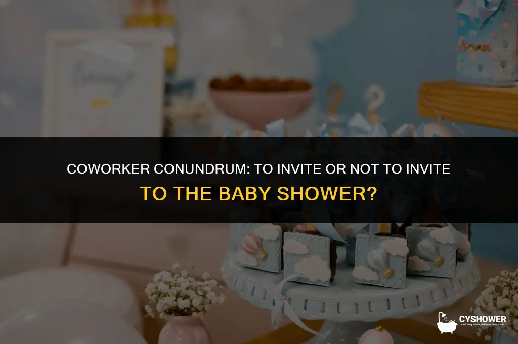 should i invite coworkers to baby shower