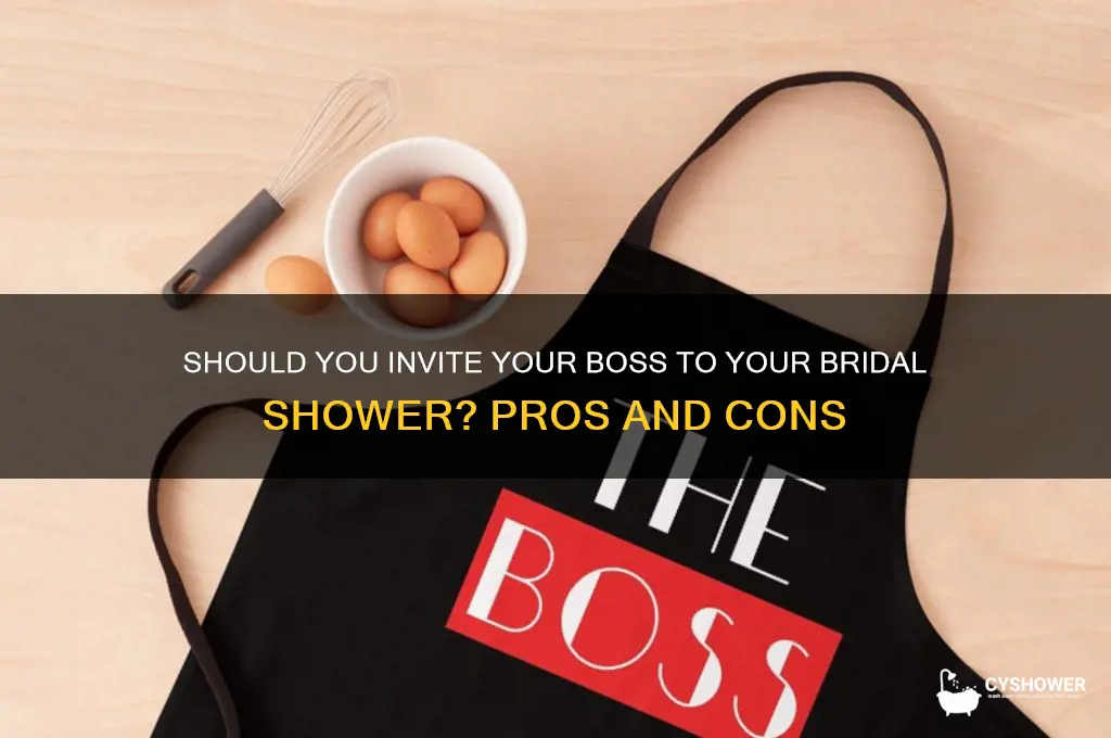 should i invite my boss to my bridal shower