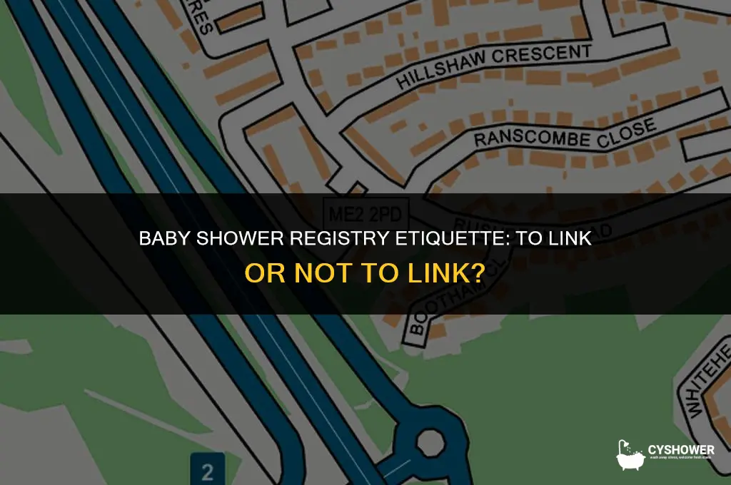should i put registry link on baby shower inviation