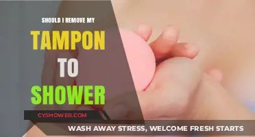 Showering with a Tampon: Should You Remove It First?