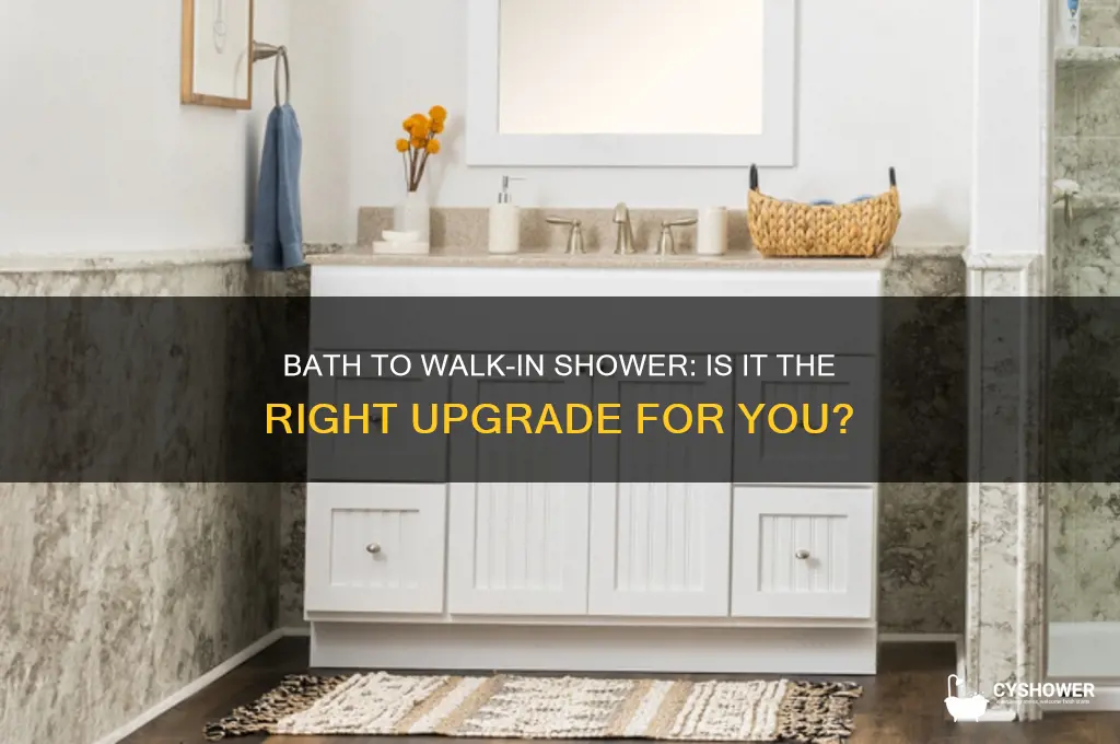 should i replace my bath with a walk in shower