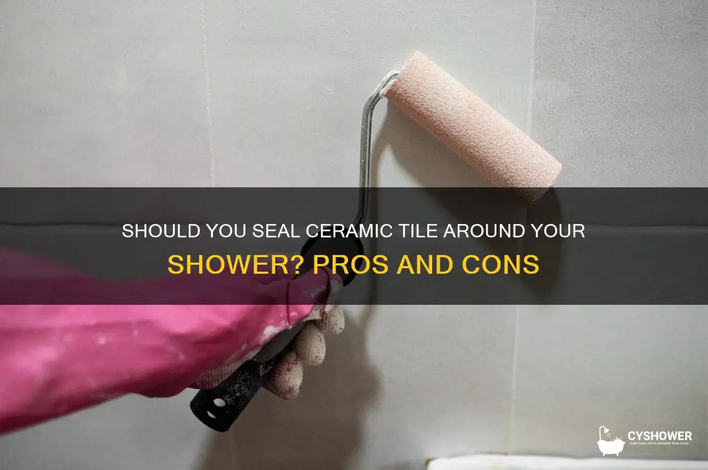 should i seal ceramic tile around shower