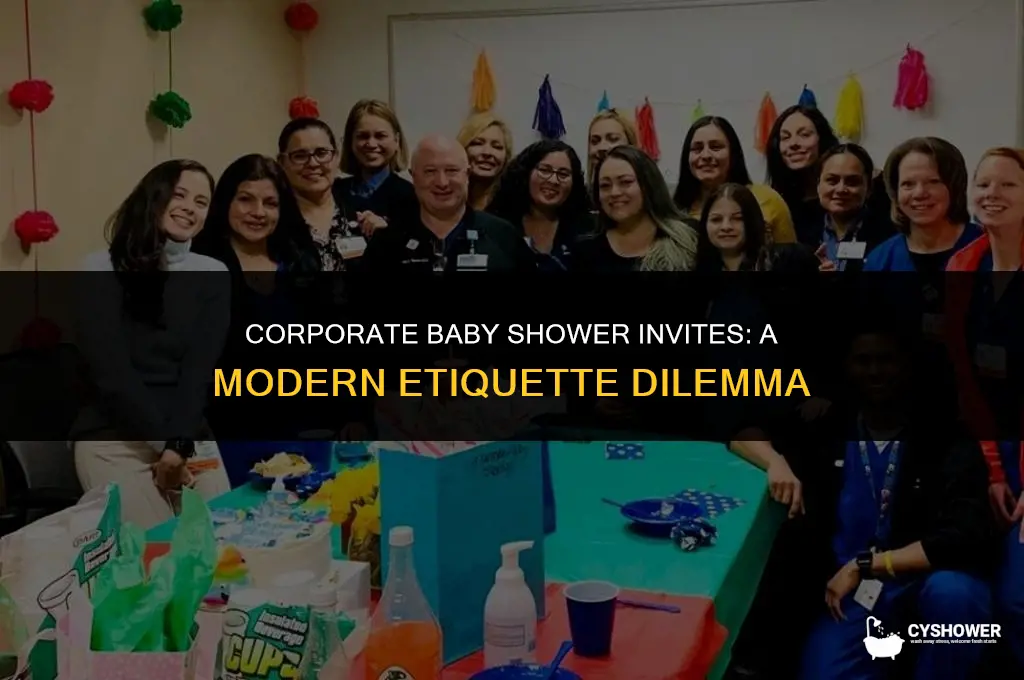 should i send baby shower invites to companies