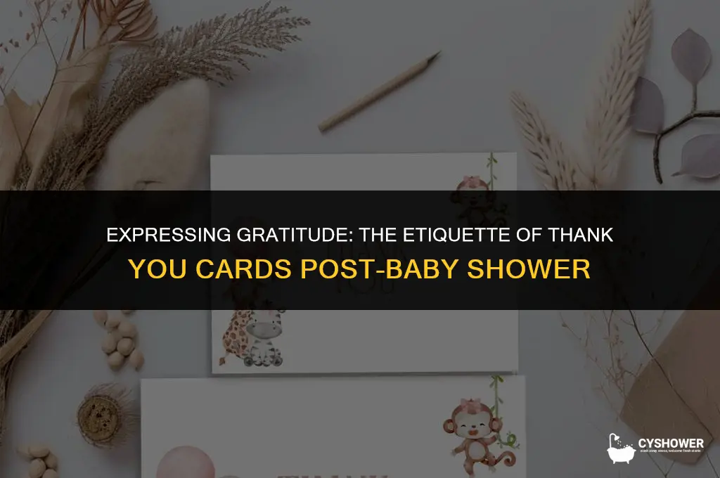 should i send thank you cards after baby shower
