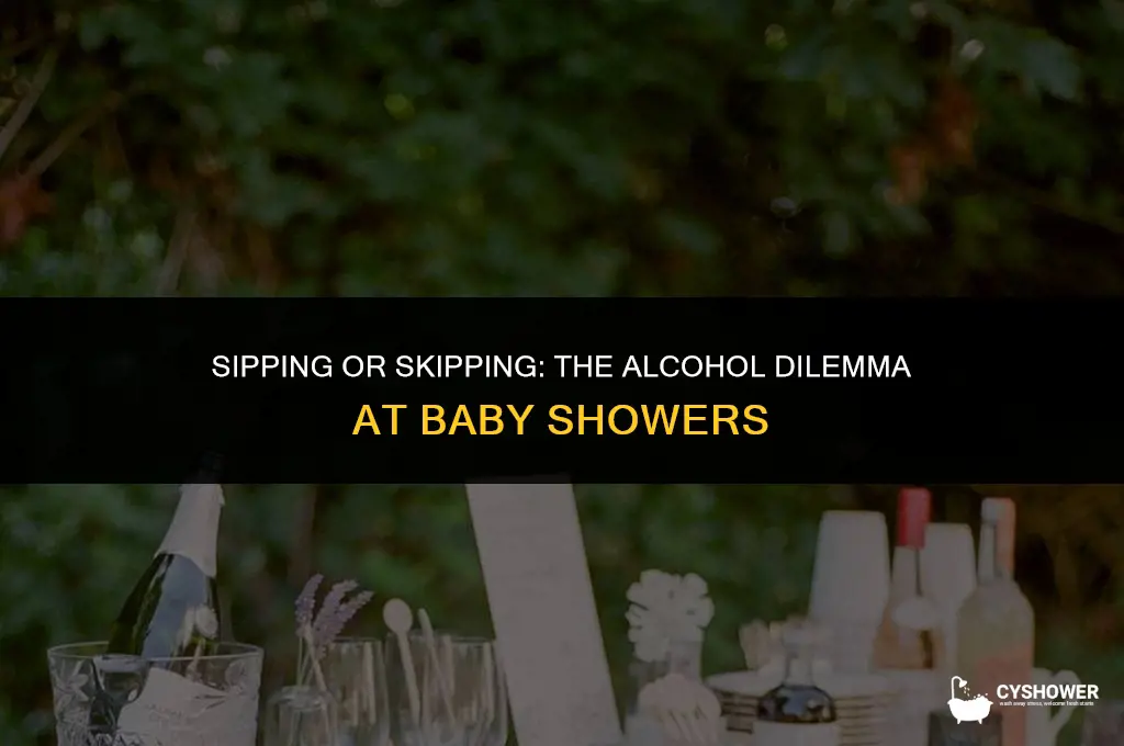 should i serve alcohol at a baby shower