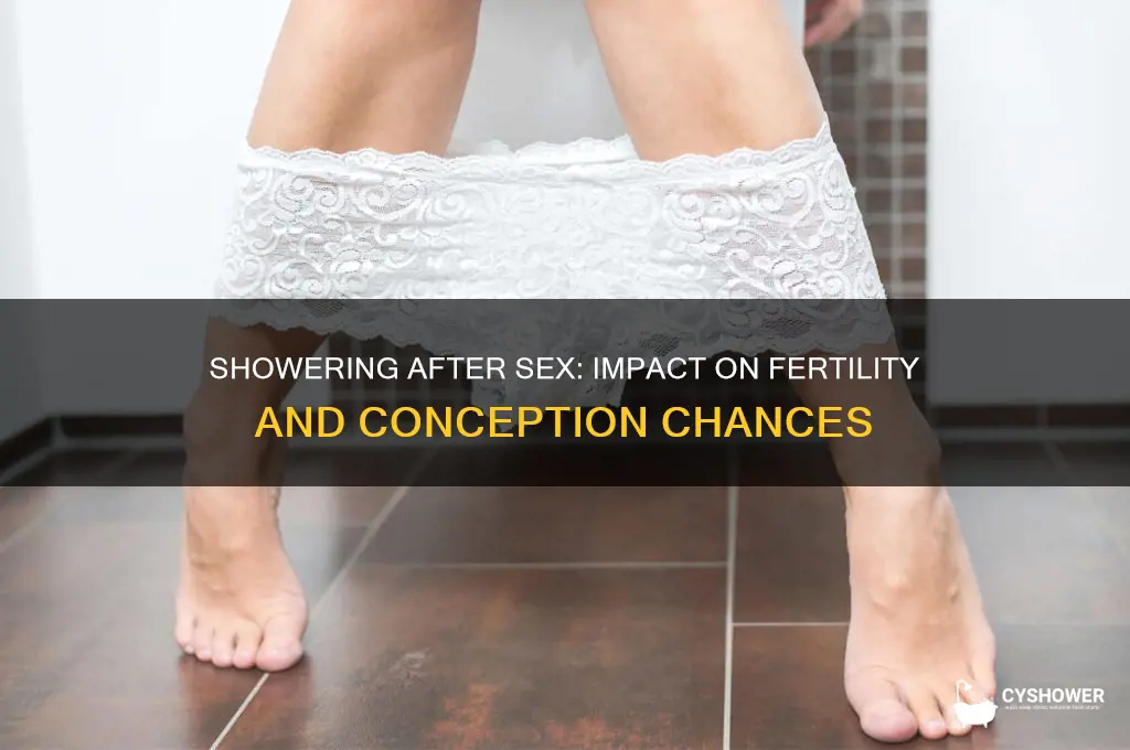 should i shower after sex if trying to get pregnant