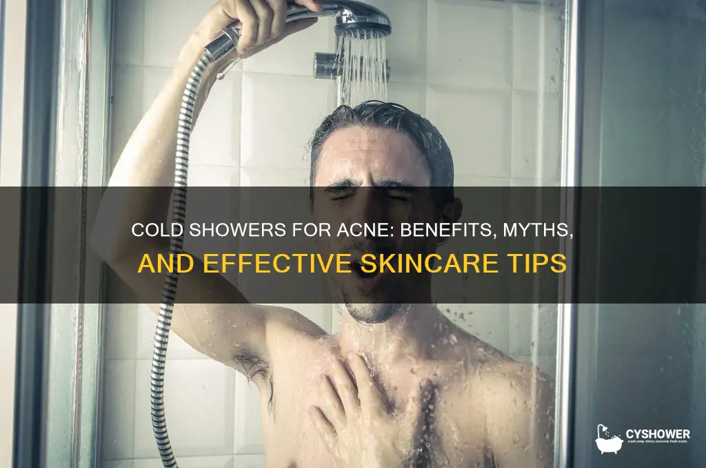 should i shower in cold water for acane