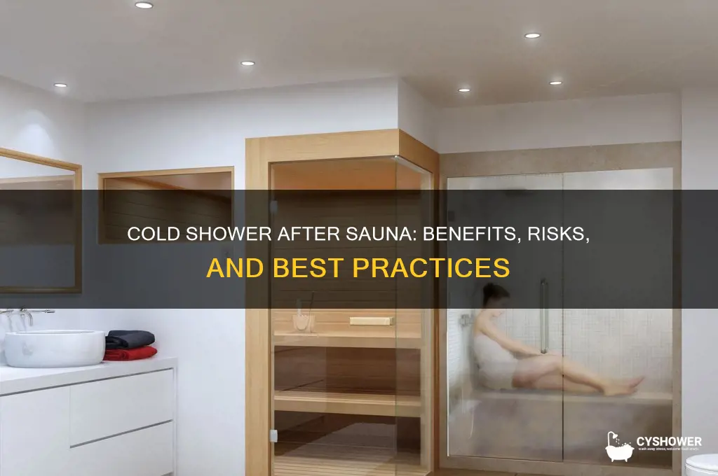 should i take a cold shower after a sauna