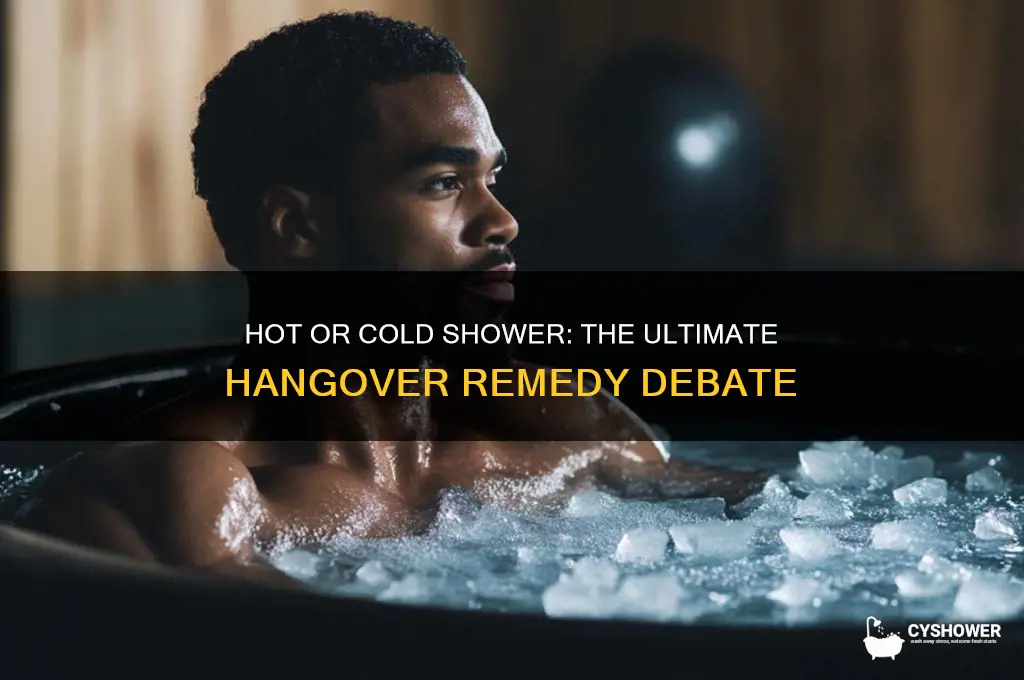 should i take a hot or cold shower when hungover