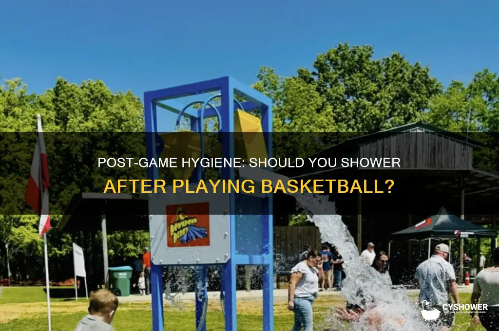 should i take a shower after a basketball game