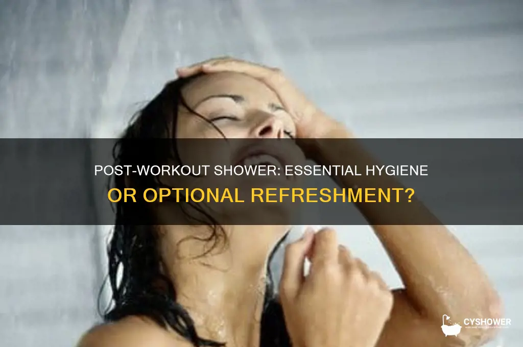 should i take a shower after working out