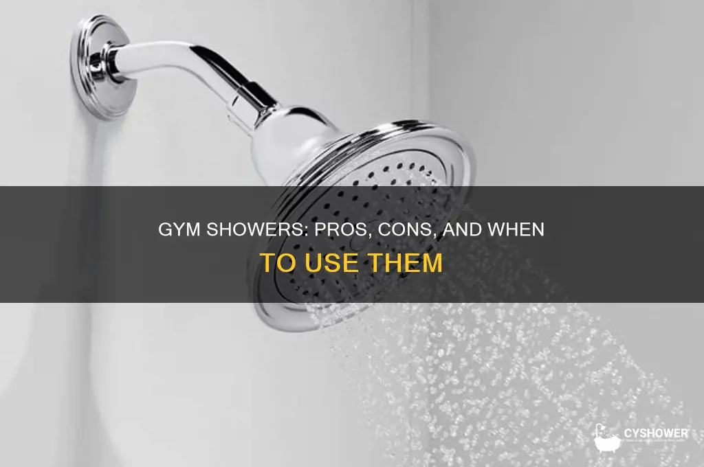 should i take a shower at the gym