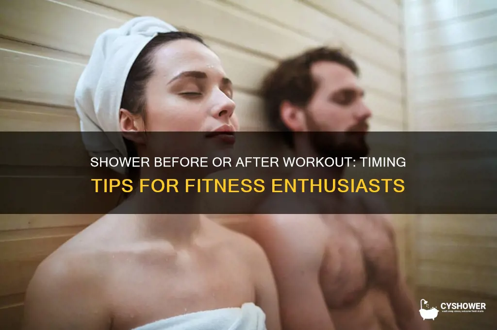 should i take a shower before or after working out