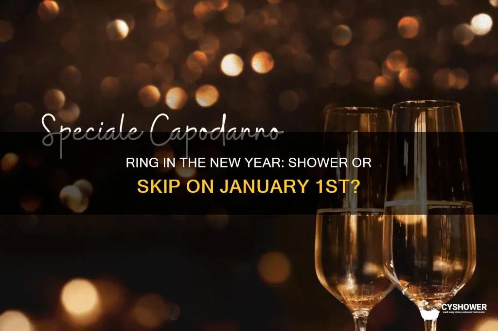 should i take a shower on new years day