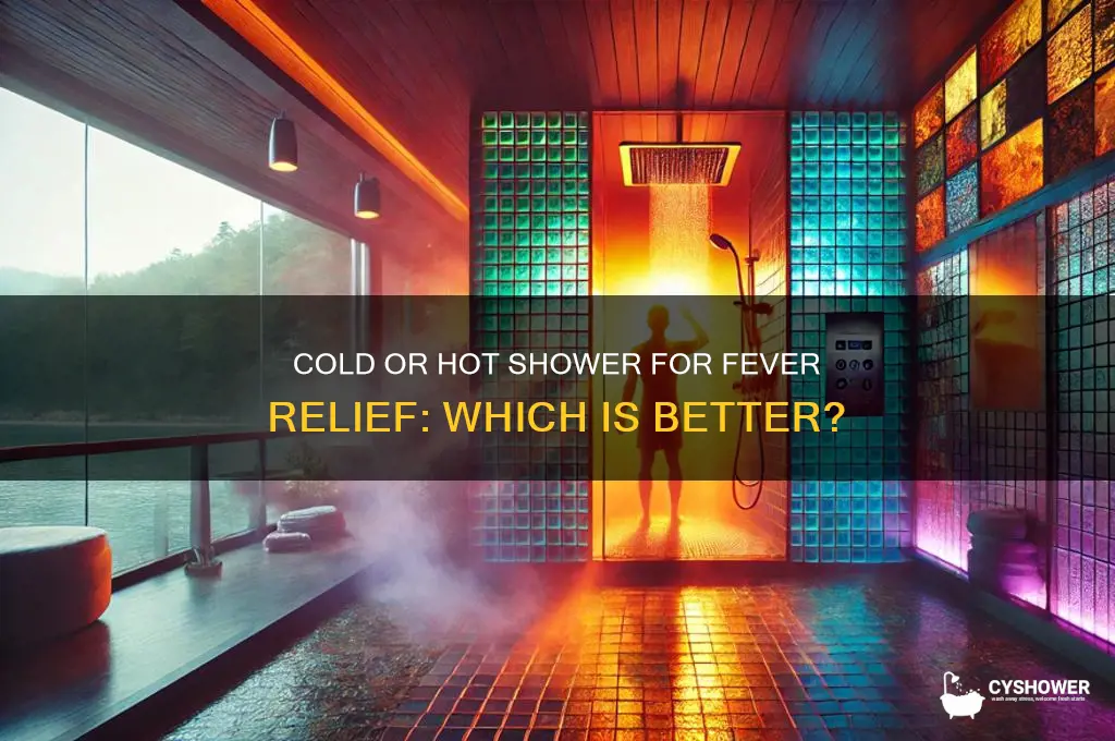 should i take cold or hot shower during fever