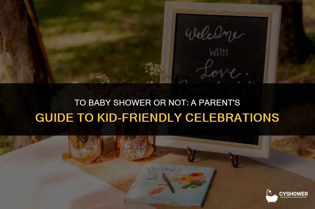 should i take my kids to baby shower