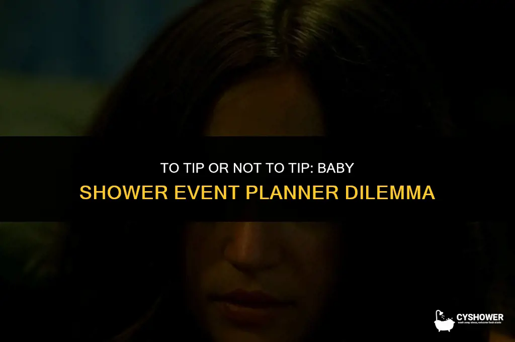 should i tip my baby shower event planner