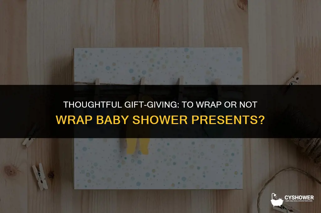 should i wrap a baby shower gift