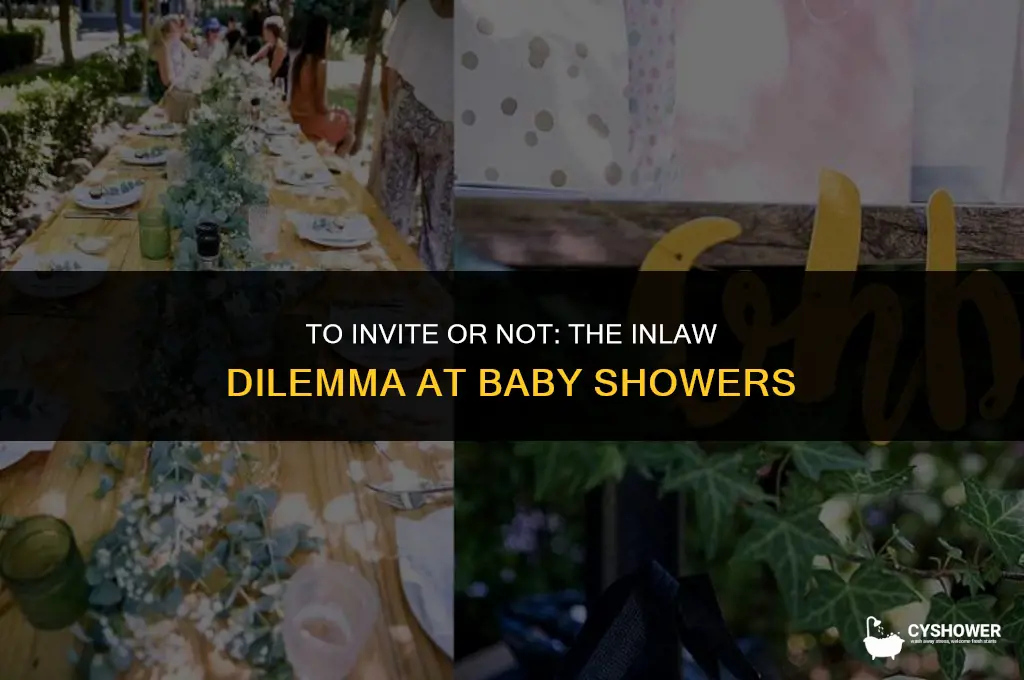 should inlaws be invited to baby shower