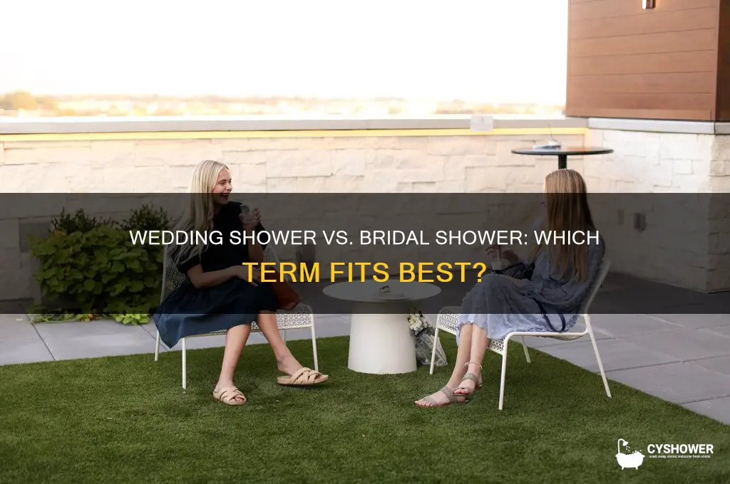 should it be called wedding shower or bridal shower