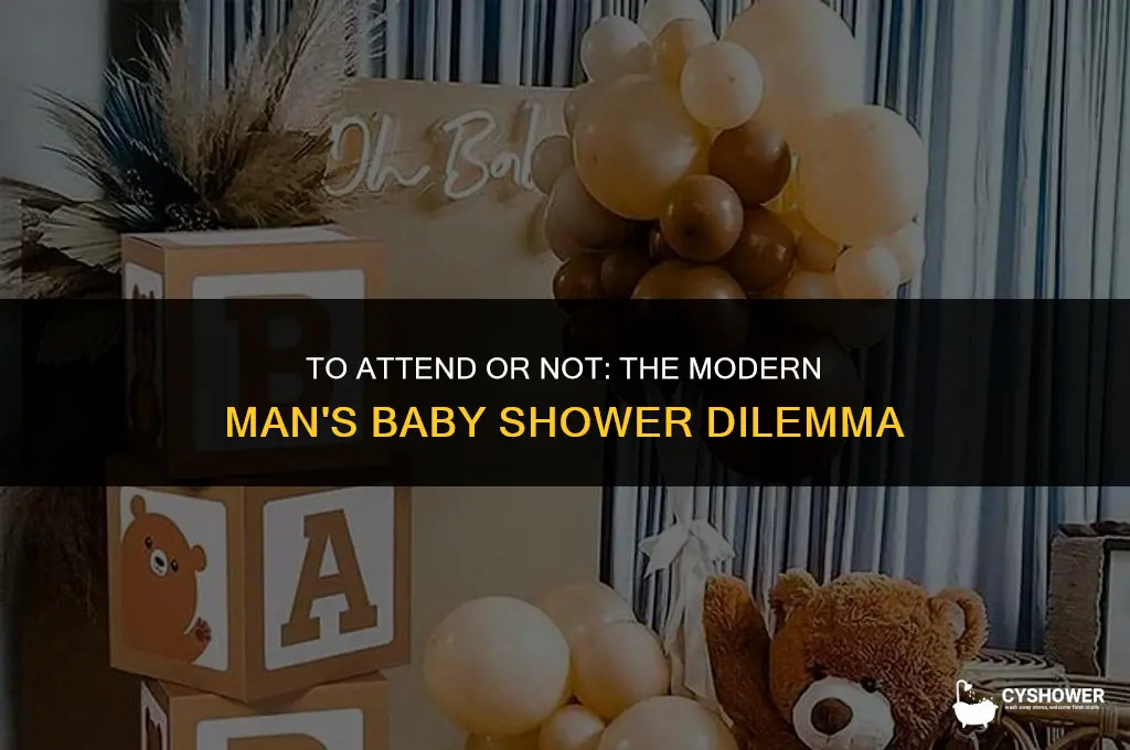 should men come to a baby shower