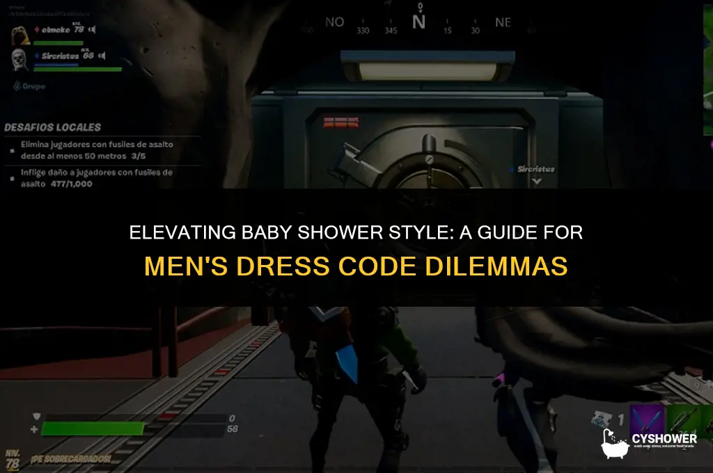 should men dress up for a baby shower