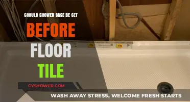 Should You Install the Shower Base Before Laying Floor Tile?