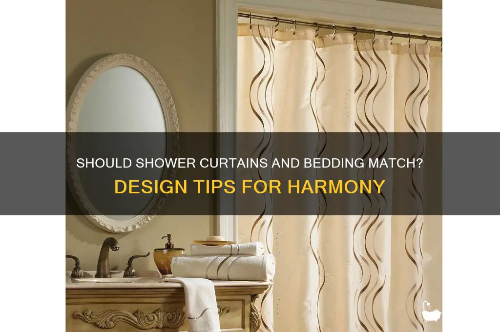 should shower curtain and bedding match