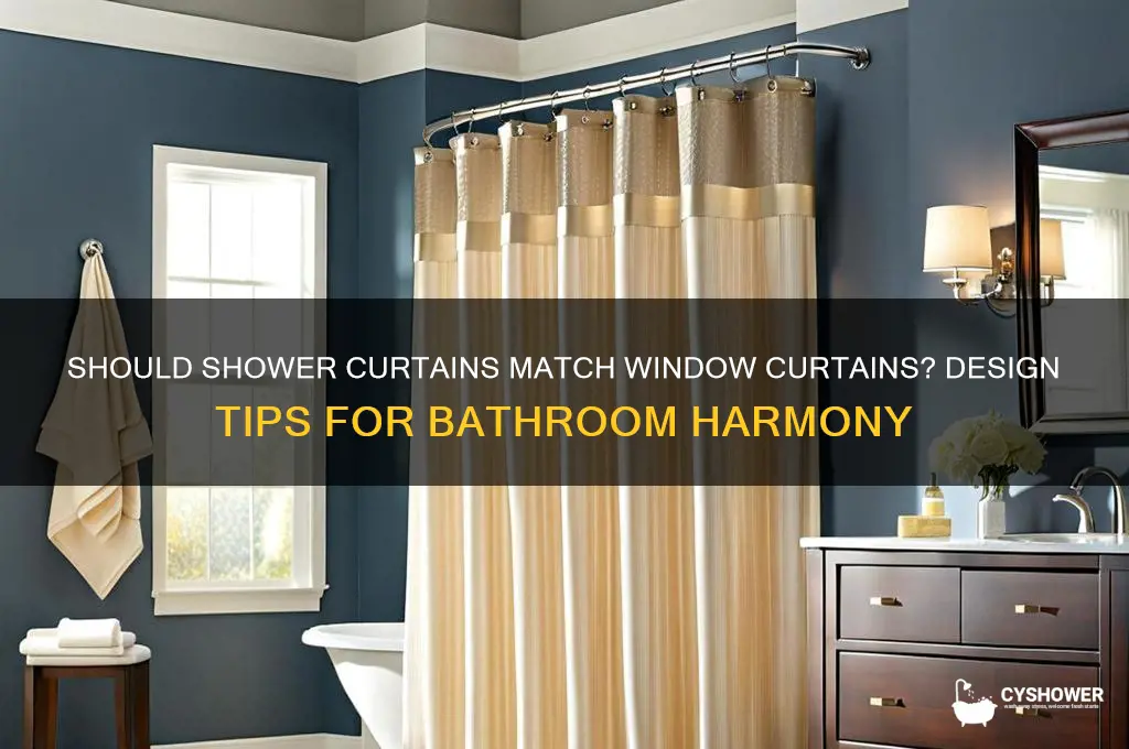 should shower curtain match window curtain