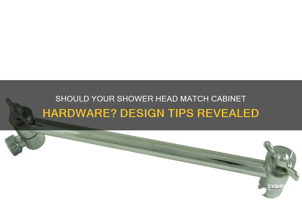 should shower head match cabinet