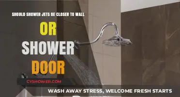 Optimal Shower Jet Placement: Wall or Door for Best Experience?