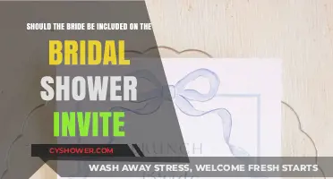 Should the Bride Be on the Bridal Shower Invite?