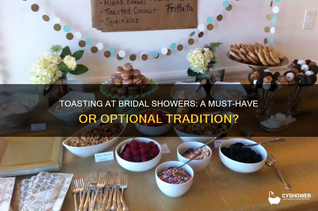 should there be a toast at a bridal shower