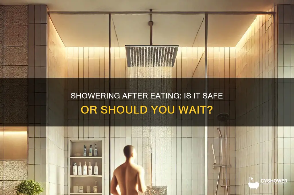 should u take a shower when u are full