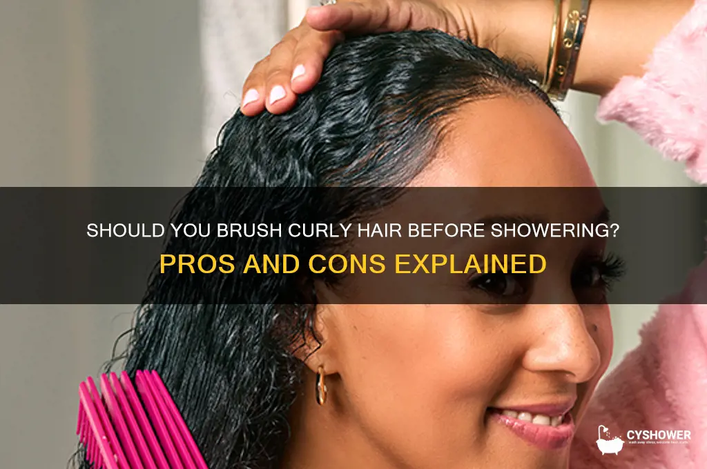 should xurly hair brush hair before shower
