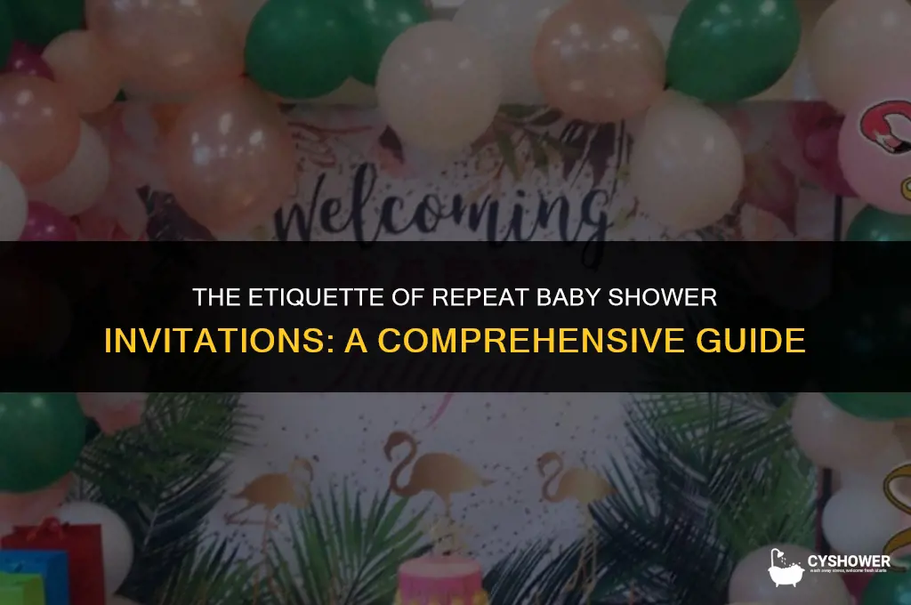 should you be invited baby shower more than once