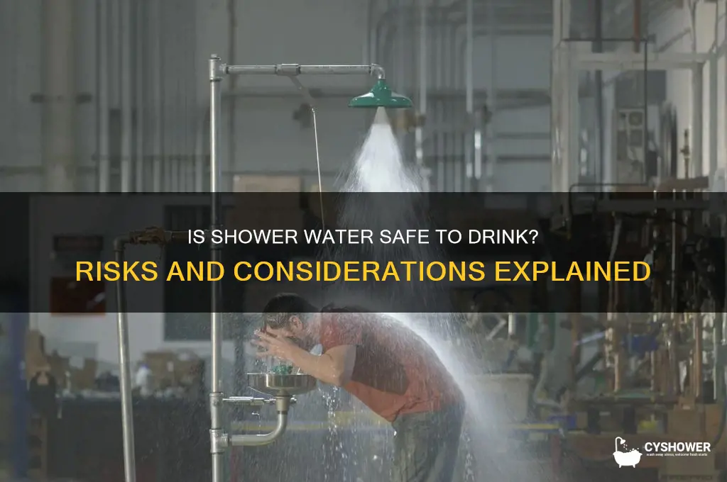 should you drink shower water