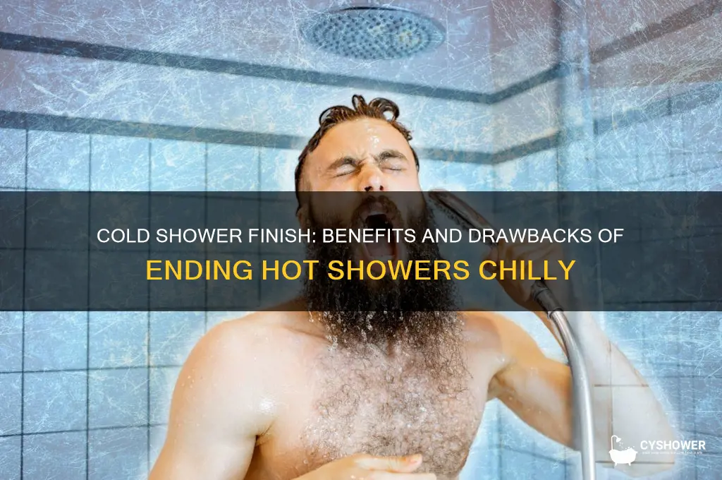 should you end a hot shower with cold water