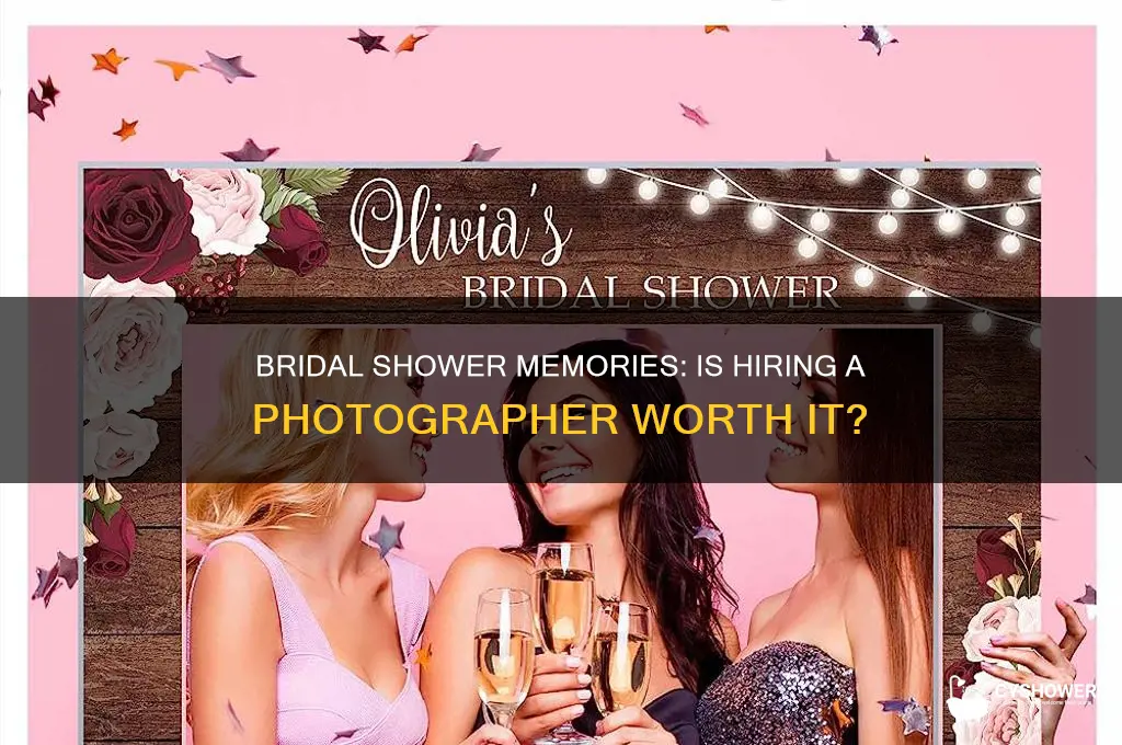 should you get a photographer for bridal shower